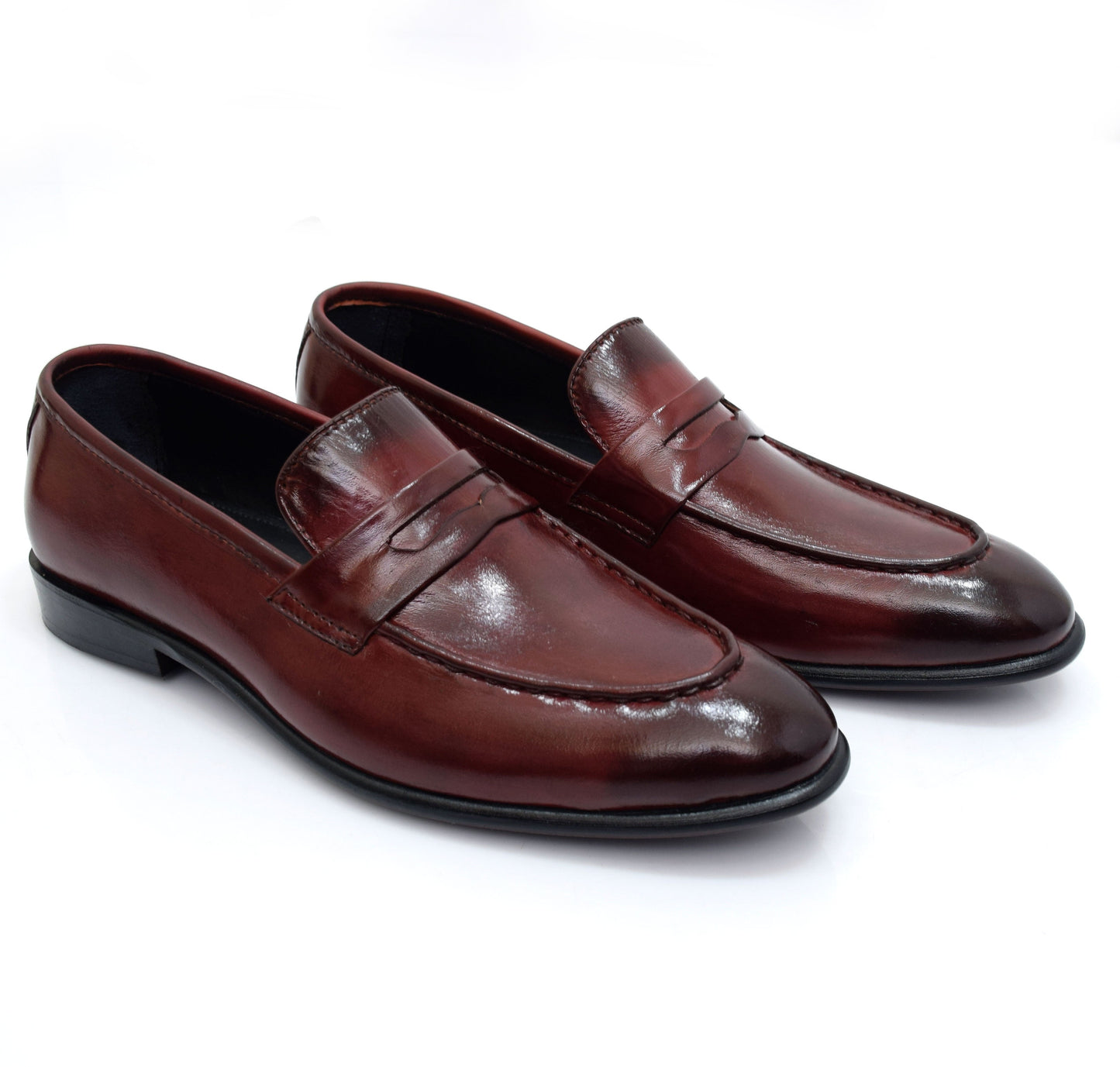 Classic Penny Loafers in Polished Leather