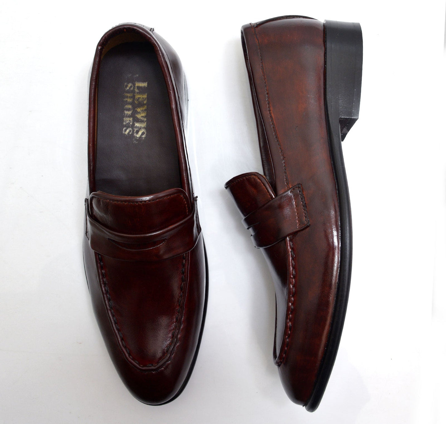 Classic Penny Loafers in Polished Leather