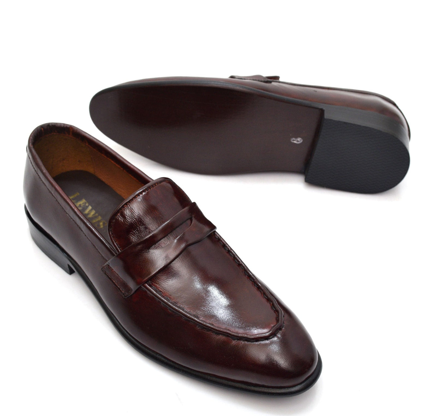 Classic Penny Loafers in Polished Leather