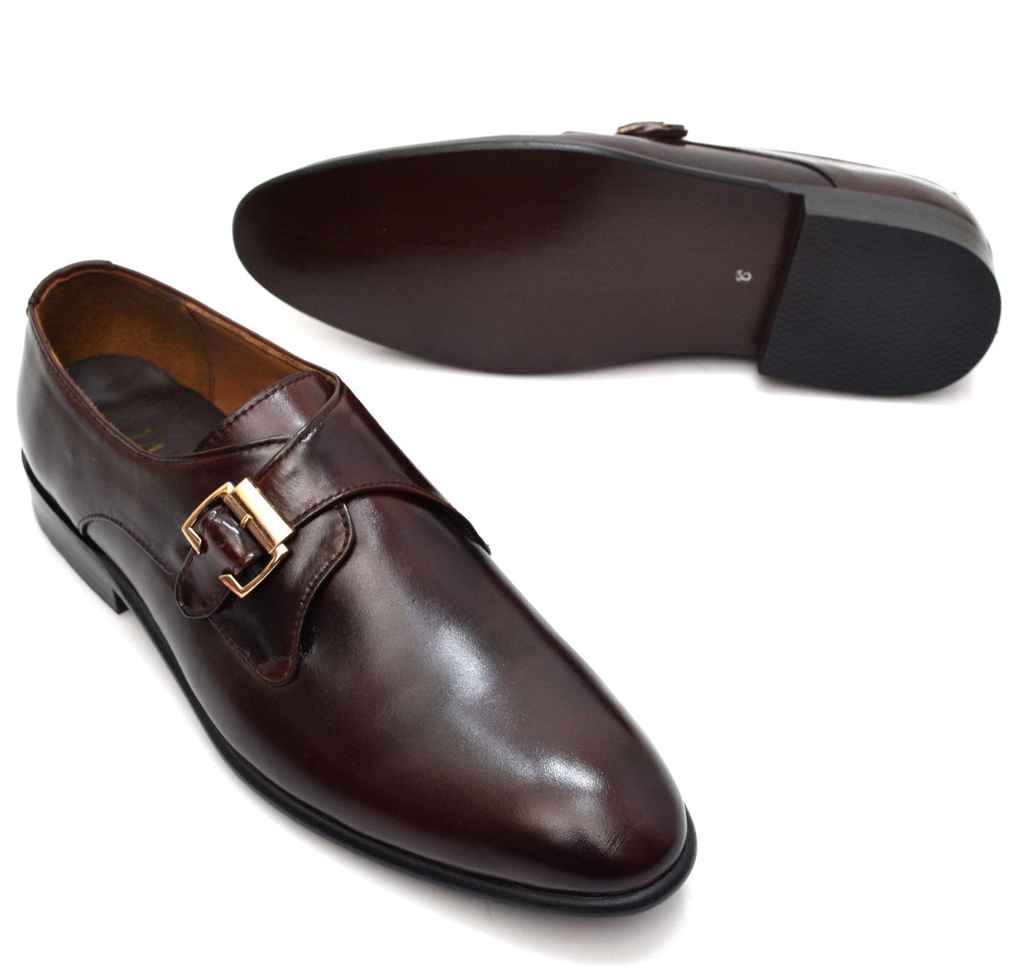 Modern Classic Single Monk Strap Shoes