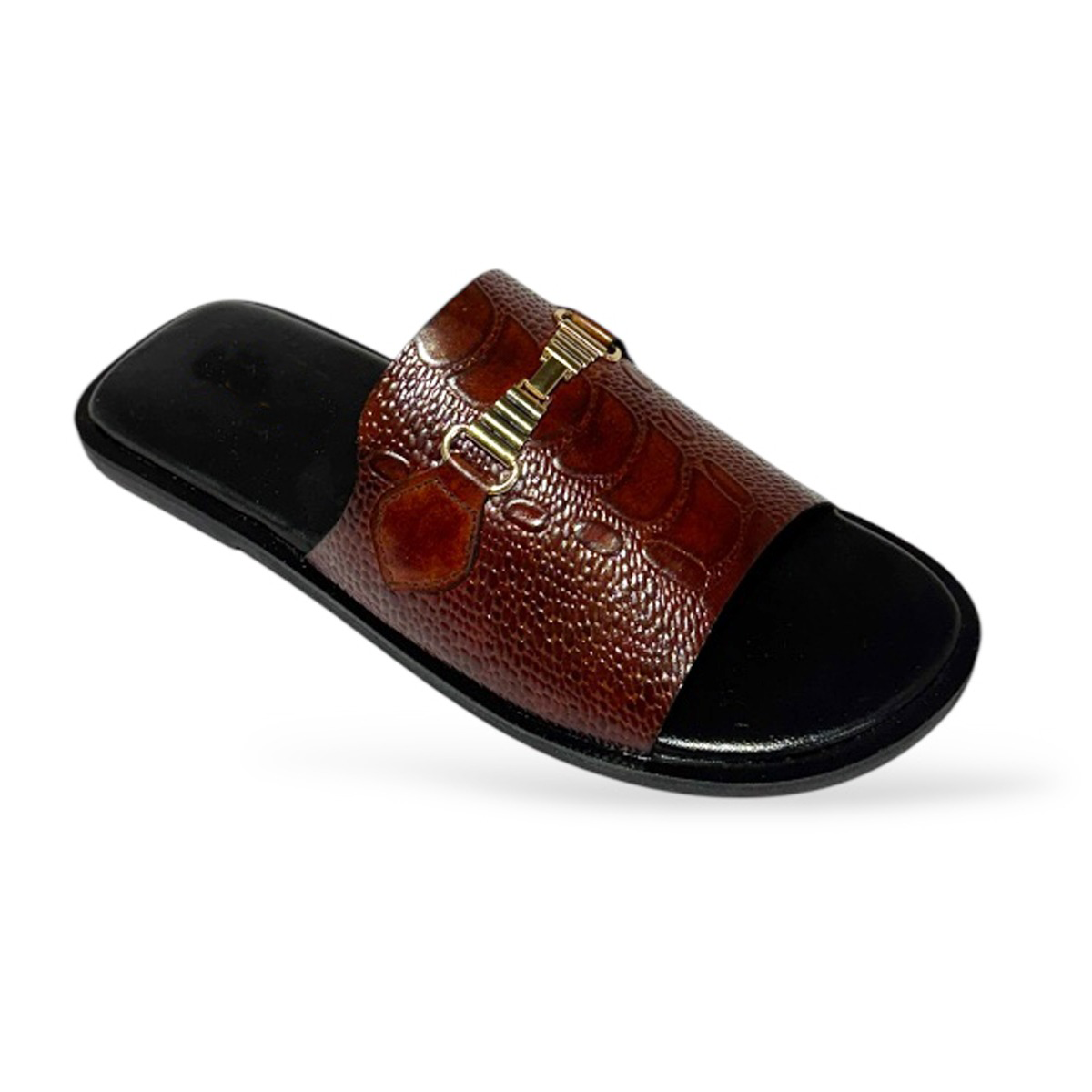 Lewis Luxe Croco Slides