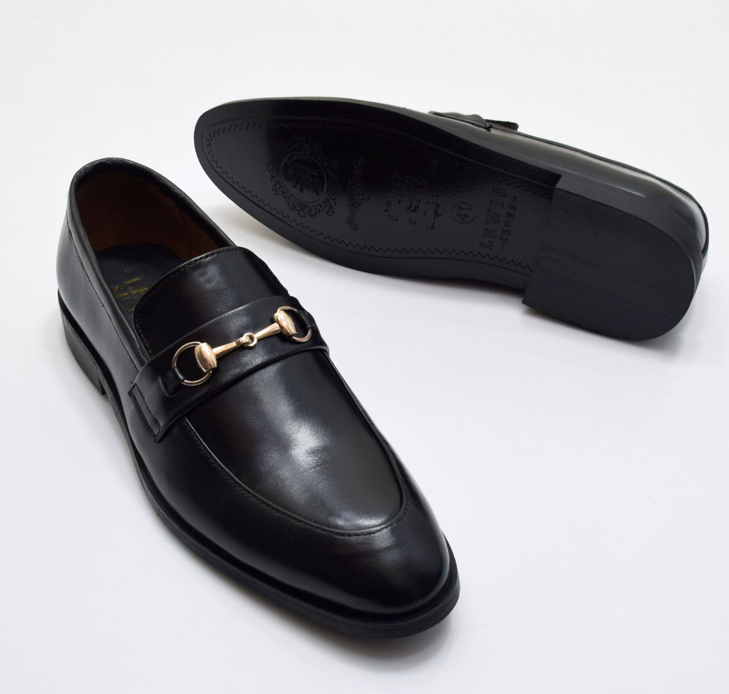 Black Horsebit Loafers