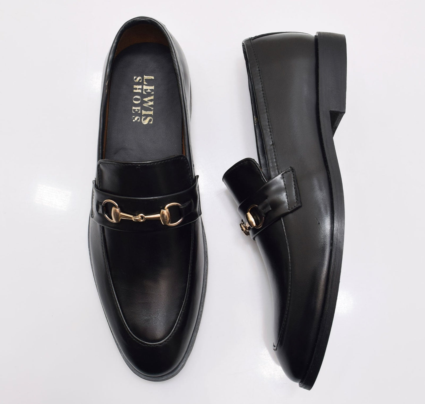 Black Horsebit Loafers