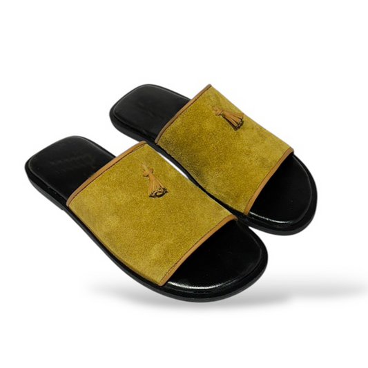 Lewis Suede Tassel Slides